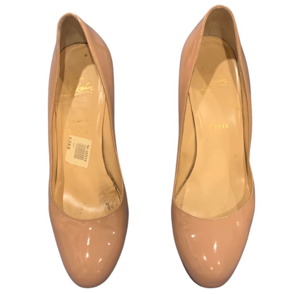 Christian Louboutin Simple Pantent Leather Pumps 85 size 39